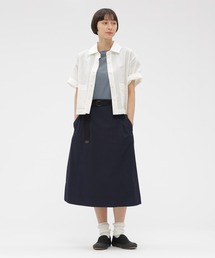 MHL　マーガレットハウエル　ロングスカート　ネイビー サイドポケット付き MARGARET HOWELL｜マーガレット・ハウエルのスカート（ブルー