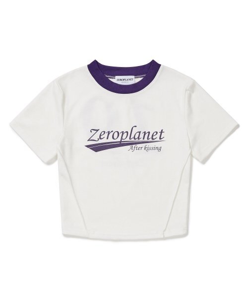ZEROPLANET（ゼロプラネット）の「ジェニファーグラフィッククロップトップ[ホワイト]（Tシャツ/カットソー・レディース・その他・MEDIUM/SMALL）」の2枚目の写真