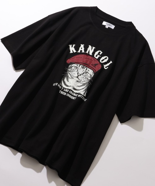 KANGOL（カンゴール）の「【KANGOL/カンゴール】別注 アニマルアップリケ刺繍 半袖Tシャツ（Tシャツ/カットソー・メンズ・ブラック系1/ホワイト系1/ホワイト系3/ブラック系3/ネイビー系1/ホワイト系2/ブラック系2/ネイビー系3/ネイビー系2・M/L）」の5枚目の写真