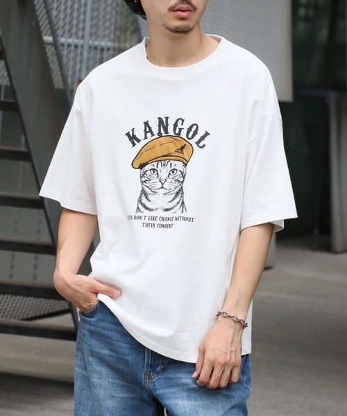 KANGOL（カンゴール）の「【KANGOL/カンゴール】別注 アニマルアップリケ刺繍 半袖Tシャツ（Tシャツ/カットソー・メンズ・ブラック系1/ホワイト系1/ホワイト系3/ブラック系3/ネイビー系1/ホワイト系2/ブラック系2/ネイビー系3/ネイビー系2・M/L）」の10枚目の写真