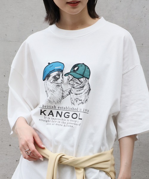 KANGOL（カンゴール）の「【KANGOL/カンゴール】別注 アニマルアップリケ刺繍 半袖Tシャツ（Tシャツ/カットソー・メンズ・ブラック系1/ホワイト系1/ホワイト系3/ブラック系3/ネイビー系1/ホワイト系2/ブラック系2/ネイビー系3/ネイビー系2・M/L）」の14枚目の写真