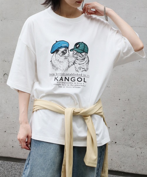 KANGOL（カンゴール）の「【KANGOL/カンゴール】別注 アニマルアップリケ刺繍 半袖Tシャツ（Tシャツ/カットソー・メンズ・ブラック系1/ホワイト系1/ホワイト系3/ブラック系3/ネイビー系1/ホワイト系2/ブラック系2/ネイビー系3/ネイビー系2・M/L）」の15枚目の写真
