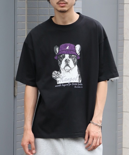 KANGOL（カンゴール）の「【KANGOL/カンゴール】別注 アニマルアップリケ刺繍 半袖Tシャツ（Tシャツ/カットソー・メンズ・ブラック系1/ホワイト系1/ホワイト系3/ブラック系3/ネイビー系1/ホワイト系2/ブラック系2/ネイビー系3/ネイビー系2・M/L）」の18枚目の写真