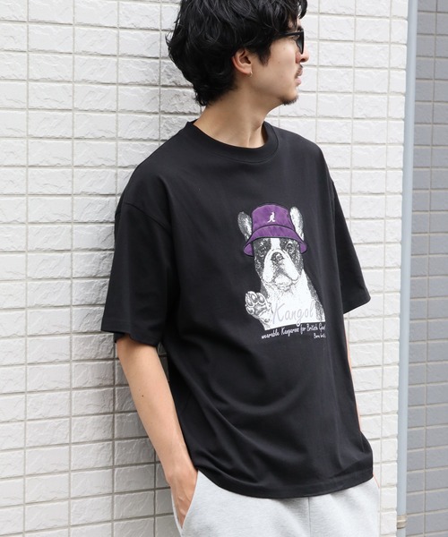 KANGOL（カンゴール）の「【KANGOL/カンゴール】別注 アニマルアップリケ刺繍 半袖Tシャツ（Tシャツ/カットソー・メンズ・ブラック系1/ホワイト系1/ホワイト系3/ブラック系3/ネイビー系1/ホワイト系2/ブラック系2/ネイビー系3/ネイビー系2・M/L）」の20枚目の写真