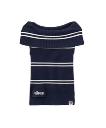 OFF-SHOULDER STRIPES TOP