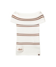 OFF-SHOULDER STRIPES TOP