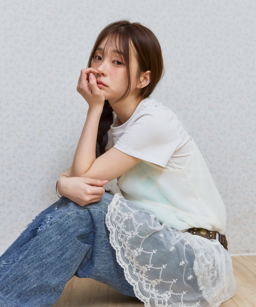 KIJIKO(キジコ)の「ke802. Lace Bustier Dress Ivory(ワンピース・レディース・アイボリー・FREE)」の3枚目の写真