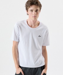 MSG（エムエスジー）の「ワンポイントロゴコンパクトリブ半袖ルーズクルーネックTシャツ（Tシャツ/カットソー）」