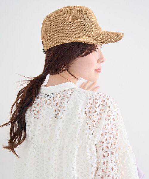le.coeur blanc(ルクールブラン)の「《WEB限定アイテム》ペーパーキャップ(キャップ・レディース・ブラウン/ベージュ/ブラック・FREE)」の7枚目の写真