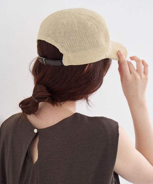 le.coeur blanc(ルクールブラン)の「《WEB限定アイテム》ペーパーキャップ(キャップ・レディース・ブラウン/ベージュ/ブラック・FREE)」の13枚目の写真