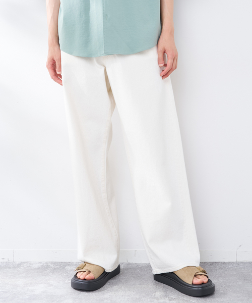 B.C STOCK(ベーセーストック)の「MID RISE STOVE PIPE JEAN(デニムパンツ・メンズ・ネイビー/ブルー/アイボリー・LARGE/MEDIUM)」の5枚目の写真