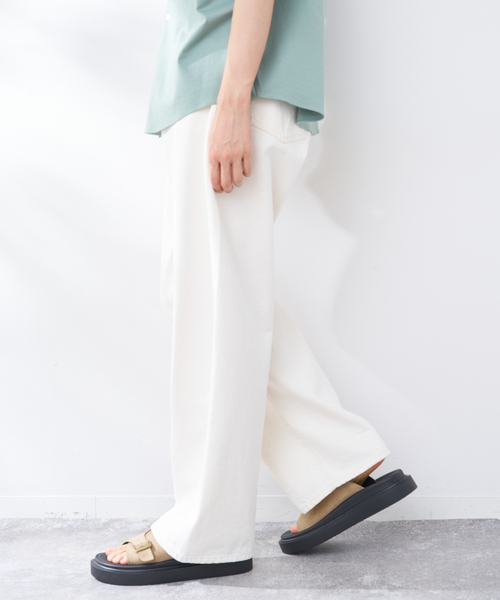 B.C STOCK(ベーセーストック)の「MID RISE STOVE PIPE JEAN(デニムパンツ・メンズ・ネイビー/ブルー/アイボリー・LARGE/MEDIUM)」の6枚目の写真