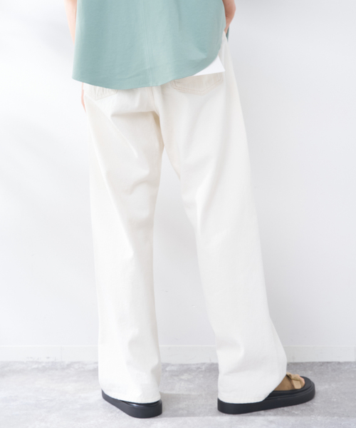 B.C STOCK(ベーセーストック)の「MID RISE STOVE PIPE JEAN(デニムパンツ・メンズ・ネイビー/ブルー/アイボリー・LARGE/MEDIUM)」の7枚目の写真