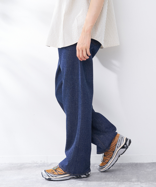 B.C STOCK(ベーセーストック)の「MID RISE STOVE PIPE JEAN(デニムパンツ・メンズ・ネイビー/ブルー/アイボリー・LARGE/MEDIUM)」の10枚目の写真