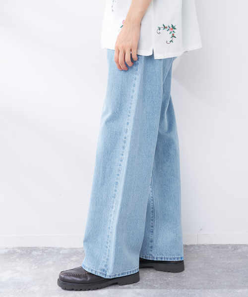 B.C STOCK(ベーセーストック)の「MID RISE STOVE PIPE JEAN(デニムパンツ・メンズ・ネイビー/ブルー/アイボリー・LARGE/MEDIUM)」の14枚目の写真