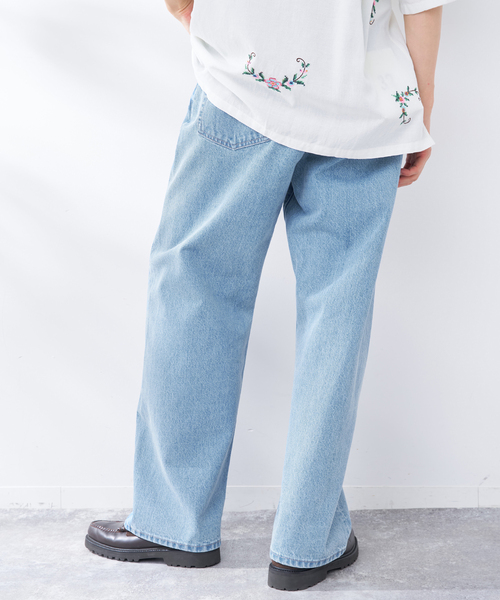 B.C STOCK(ベーセーストック)の「MID RISE STOVE PIPE JEAN(デニムパンツ・メンズ・ネイビー/ブルー/アイボリー・LARGE/MEDIUM)」の15枚目の写真