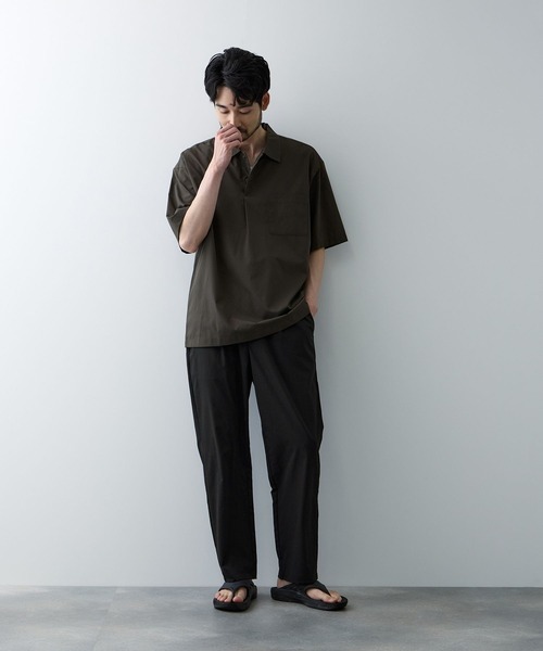 Mac-House(マックハウス)の「REALSTANDARD マイラクエアーワイドパンツ(その他パンツ・メンズ・ネイビー/チャコールグレー/ブラック・S/M/L/XL)」の6枚目の写真