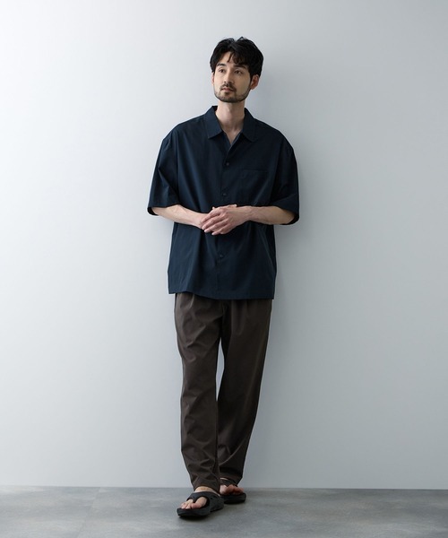Mac-House(マックハウス)の「REALSTANDARD マイラクエアーワイドパンツ(その他パンツ・メンズ・ネイビー/チャコールグレー/ブラック・S/M/L/XL)」の9枚目の写真
