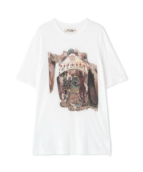 SHARE SPIRIT(シェアースピリット)の「SHARE SPIRIT/シェアースピリット/Welcome Tee(Tシャツ/カットソー・メンズ・ホワイト/ブラック・M)」の1枚目の写真