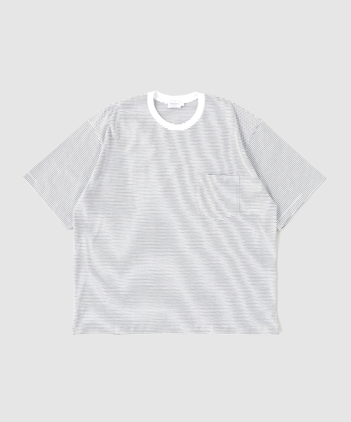 handvaerk（ハンドバーク）の「handvaerk (ハンドバーク) 60/2 S/S BIG Tシャツ（Tシャツ/カットソー・メンズ・ブラック/ホワイト・LARGE/MEDIUM/SMALL）」の2枚目の写真