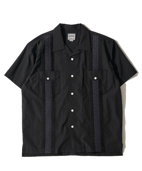 HOUSTON(ヒューストン)の「【HOUSTON / ヒューストン】CUBA SHIRT / キューバシャツ(シャツ/ブラウス・メンズ・オフホワイト/ブラック/ブルー・X-LARGE/MEDIUM/LARGE)」の10枚目の写真