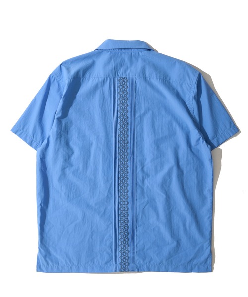 HOUSTON(ヒューストン)の「【HOUSTON / ヒューストン】CUBA SHIRT / キューバシャツ(シャツ/ブラウス・メンズ・オフホワイト/ブラック/ブルー・X-LARGE/MEDIUM/LARGE)」の7枚目の写真