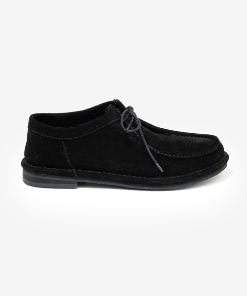 ATTACHMENT(アタッチメント)の「カウスエード チロリアンバブーシュ / COW SUEDE TYROLEAN BABOUCHE(モカシン/デッキシューズ・メンズ・カーキ/ブラック・42/41/43/44)」の1枚目の写真