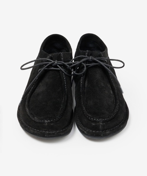 ATTACHMENT(アタッチメント)の「カウスエード チロリアンバブーシュ / COW SUEDE TYROLEAN BABOUCHE(モカシン/デッキシューズ・メンズ・カーキ/ブラック・42/41/43/44)」の4枚目の写真