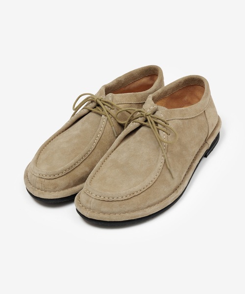 ATTACHMENT(アタッチメント)の「カウスエード チロリアンバブーシュ / COW SUEDE TYROLEAN BABOUCHE(モカシン/デッキシューズ・メンズ・カーキ/ブラック・42/41/43/44)」の10枚目の写真