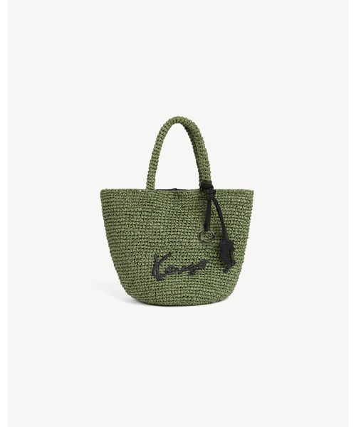 KENZO(ケンゾー)の「スモール バスケット イン ラフィア(メッセンジャーバッグ・レディース・グリーン系その他・ONE SIZE)」の2枚目の写真