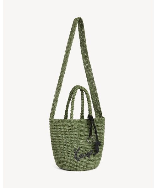 KENZO(ケンゾー)の「スモール バスケット イン ラフィア(メッセンジャーバッグ・レディース・グリーン系その他・ONE SIZE)」の6枚目の写真
