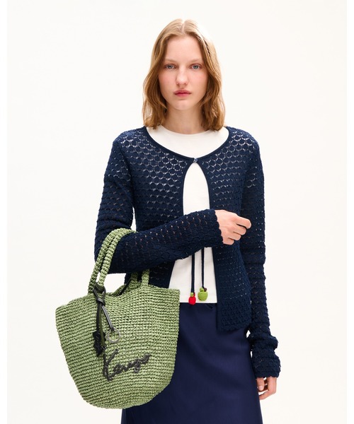 KENZO(ケンゾー)の「スモール バスケット イン ラフィア(メッセンジャーバッグ・レディース・グリーン系その他・ONE SIZE)」の7枚目の写真