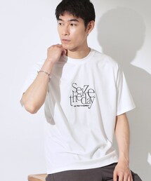 COOLロゴ半袖Tシャツ 接触冷感／洗濯機OK