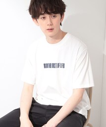 THE SHOP TK （ザ ショップ ティーケー ）の「COOLロゴ半袖Tシャツ 接触冷感/洗濯機OK（Tシャツ/カットソー）」