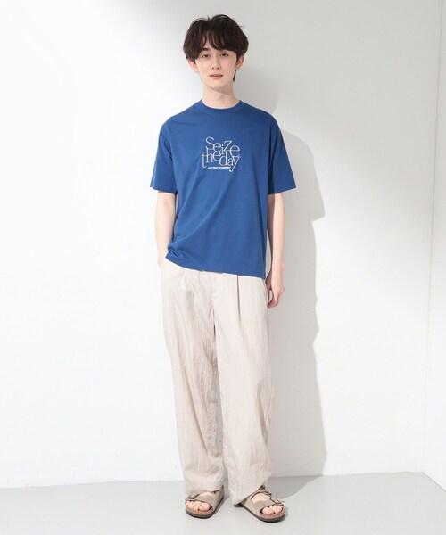 THE SHOP TK (ザ ショップ ティーケー )の「COOLロゴ半袖Tシャツ 接触冷感/洗濯機OK(Tシャツ/カットソー・メンズ・ブルー系その他2/オフホワイト/ブラック/ホワイト系3・02/04/03)」の13枚目の写真