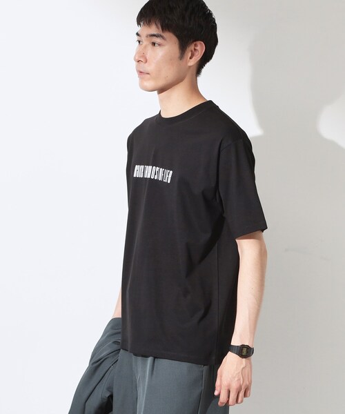 THE SHOP TK (ザ ショップ ティーケー )の「COOLロゴ半袖Tシャツ 接触冷感/洗濯機OK(Tシャツ/カットソー・メンズ・ブルー系その他2/オフホワイト/ブラック/ホワイト系3・02/04/03)」の15枚目の写真