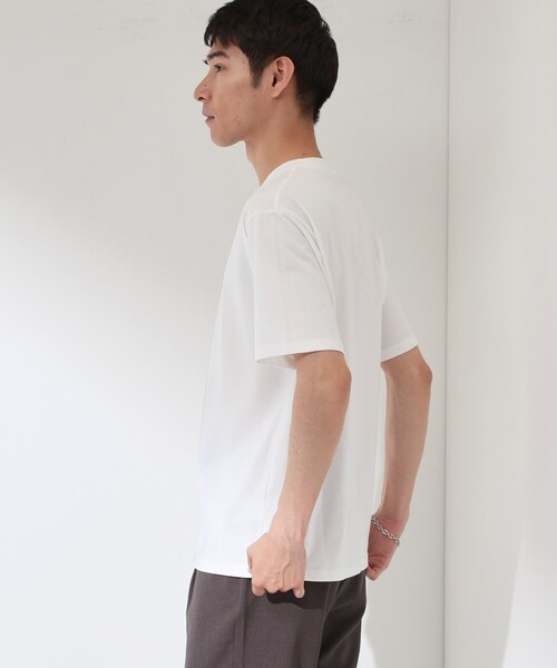 THE SHOP TK (ザ ショップ ティーケー )の「COOLロゴ半袖Tシャツ 接触冷感/洗濯機OK(Tシャツ/カットソー・メンズ・ブルー系その他2/オフホワイト/ブラック/ホワイト系3・02/04/03)」の19枚目の写真