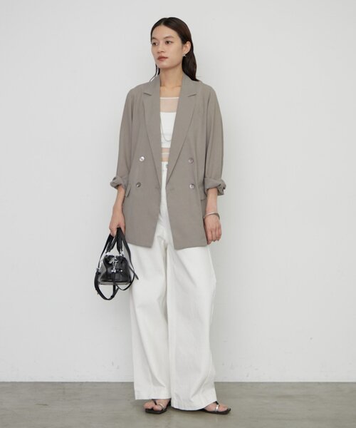 LOUNGEDRESS（ラウンジドレス）の「バレルレッグデニムパンツ（デニムパンツ・レディース・オフホワイト/ブルー・SMALL/MEDIUM）」の3枚目の写真