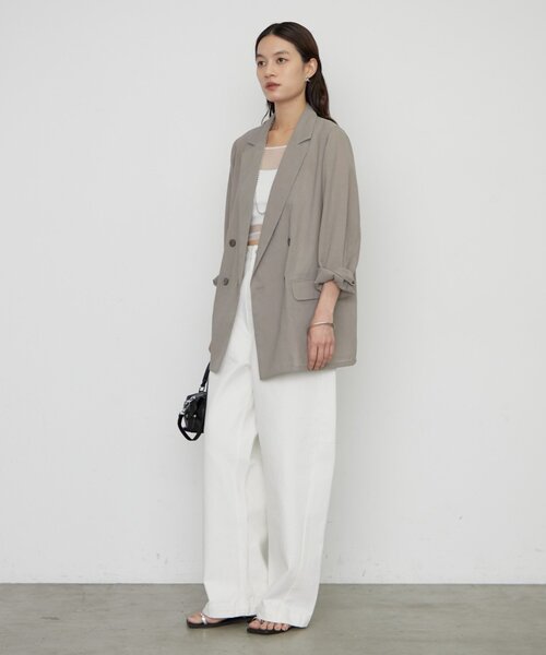 LOUNGEDRESS（ラウンジドレス）の「バレルレッグデニムパンツ（デニムパンツ・レディース・オフホワイト/ブルー・SMALL/MEDIUM）」の4枚目の写真