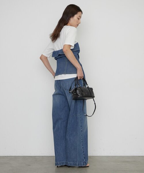 LOUNGEDRESS（ラウンジドレス）の「バレルレッグデニムパンツ（デニムパンツ・レディース・オフホワイト/ブルー・SMALL/MEDIUM）」の15枚目の写真