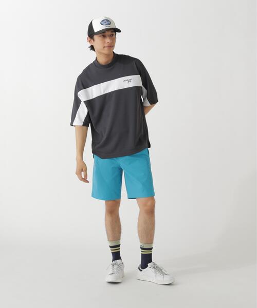 Jack Bunny!!(ジャックバニー)の「【Jack Bunny!!】PEメッシュ半袖モックネックカットソー(Tシャツ/カットソー・メンズ・ブルー/グレー/ホワイト・MEDIUM/X-LARGE/XX-LARGE/LARGE)」の7枚目の写真