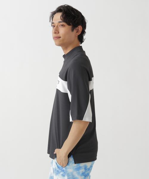 Jack Bunny!!(ジャックバニー)の「【Jack Bunny!!】PEメッシュ半袖モックネックカットソー(Tシャツ/カットソー・メンズ・ブルー/グレー/ホワイト・MEDIUM/X-LARGE/XX-LARGE/LARGE)」の8枚目の写真