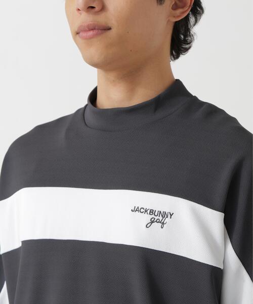 Jack Bunny!!(ジャックバニー)の「【Jack Bunny!!】PEメッシュ半袖モックネックカットソー(Tシャツ/カットソー・メンズ・ブルー/グレー/ホワイト・MEDIUM/X-LARGE/XX-LARGE/LARGE)」の9枚目の写真