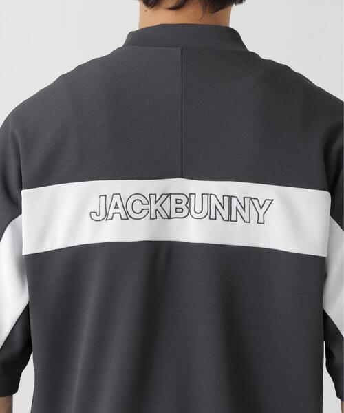 Jack Bunny!!(ジャックバニー)の「【Jack Bunny!!】PEメッシュ半袖モックネックカットソー(Tシャツ/カットソー・メンズ・ブルー/グレー/ホワイト・MEDIUM/X-LARGE/XX-LARGE/LARGE)」の12枚目の写真