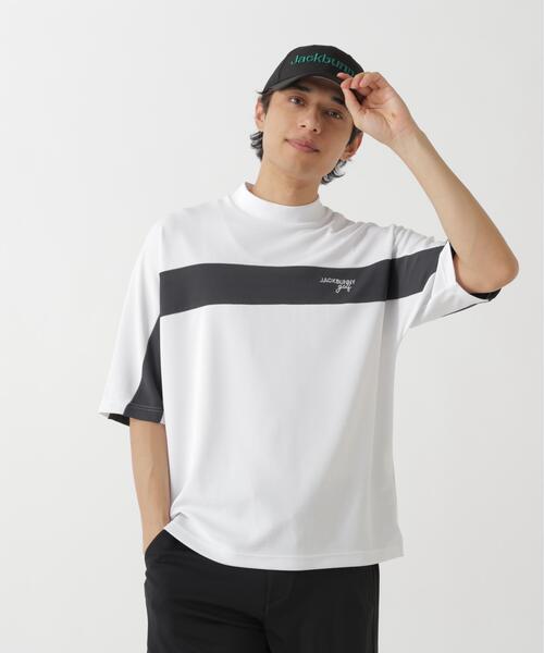 Jack Bunny!!(ジャックバニー)の「【Jack Bunny!!】PEメッシュ半袖モックネックカットソー(Tシャツ/カットソー・メンズ・ブルー/グレー/ホワイト・MEDIUM/X-LARGE/XX-LARGE/LARGE)」の16枚目の写真