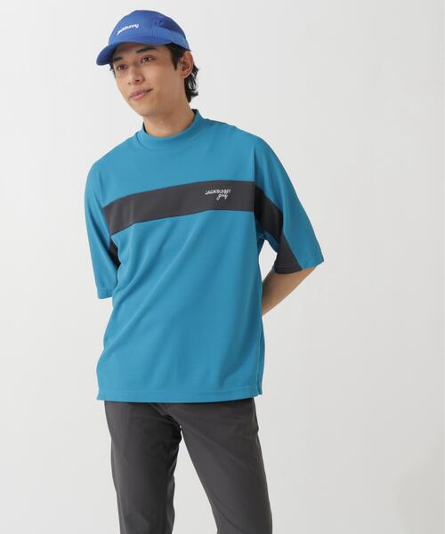 Jack Bunny!!(ジャックバニー)の「【Jack Bunny!!】PEメッシュ半袖モックネックカットソー(Tシャツ/カットソー・メンズ・ブルー/グレー/ホワイト・MEDIUM/X-LARGE/XX-LARGE/LARGE)」の22枚目の写真