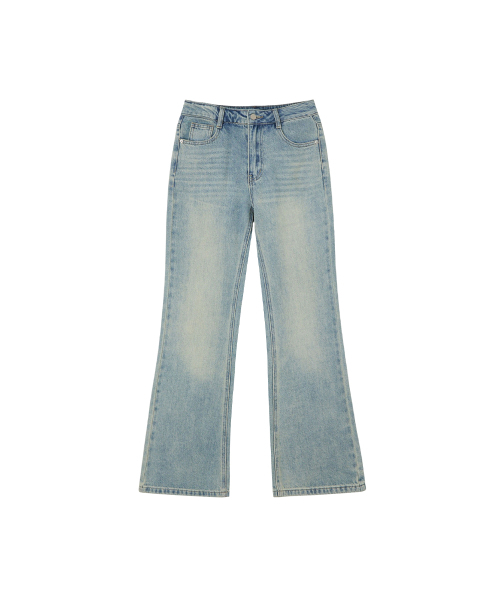 LAP(ラップ)の「ヴィンテージキャットウォッシングロングブーツカットパンツ AS2DP463(デニムパンツ・レディース・ライトインディゴブルー・SMALL/MEDIUM)」の5枚目の写真