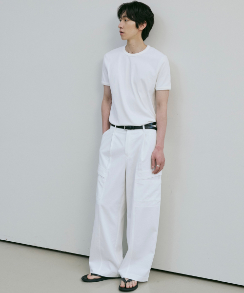 BER DE NOIR（ベールドノワール）の「モノカーゴパンツ（ホワイト）（その他パンツ・メンズ・その他・LARGE/MEDIUM/SMALL）」の3枚目の写真