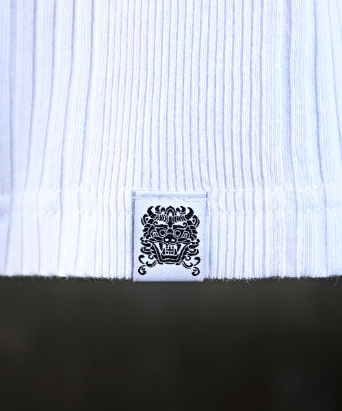 KIRTIMUKHA(キールティムカ)の「ロゴ刺繍マルチリブノースリーブホワイト(Tシャツ/カットソー・メンズ・その他・FREE)」の3枚目の写真
