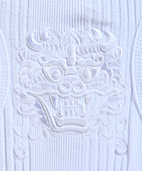 KIRTIMUKHA(キールティムカ)の「ロゴ刺繍マルチリブノースリーブホワイト(Tシャツ/カットソー・メンズ・その他・FREE)」の16枚目の写真